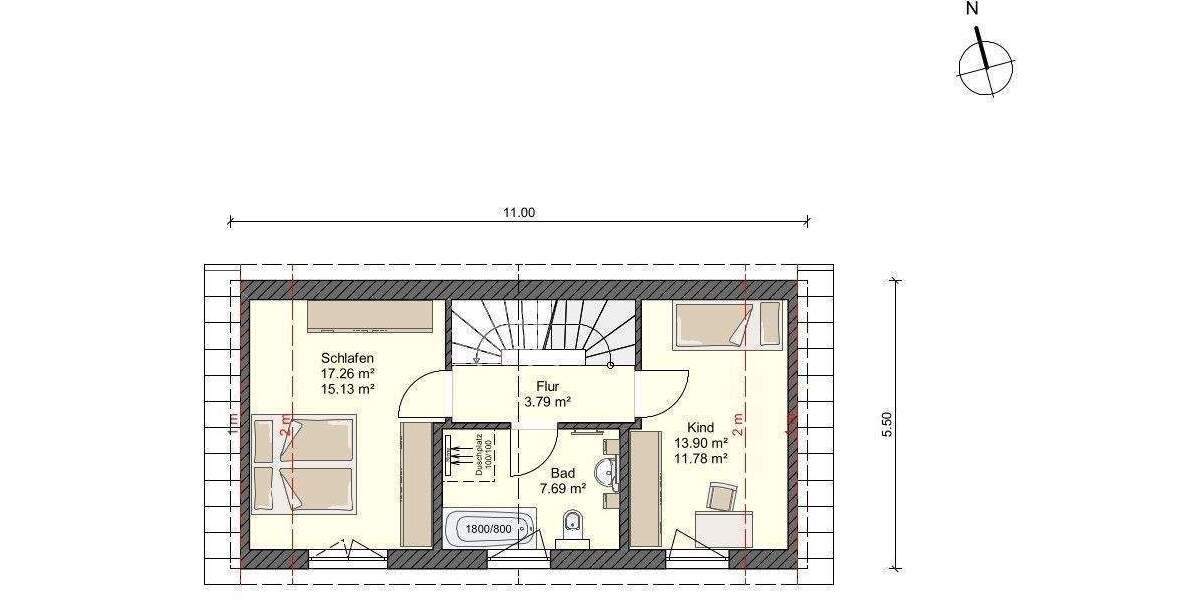 Einfamilienhaus Stralsund Andershof - 4 Zimmer, 108 m&sup2;, 381.608&euro; | Angebot:26499360