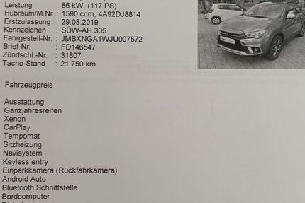 Mitsubishi ASX 65.000 km 13.999 &euro; Lambsheim 67245