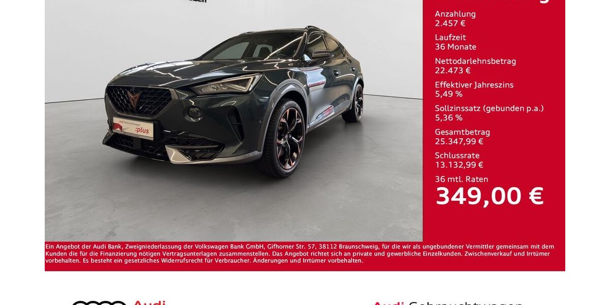 Cupra Formentor 59.650 km 24.930 &euro; Giessen 35394