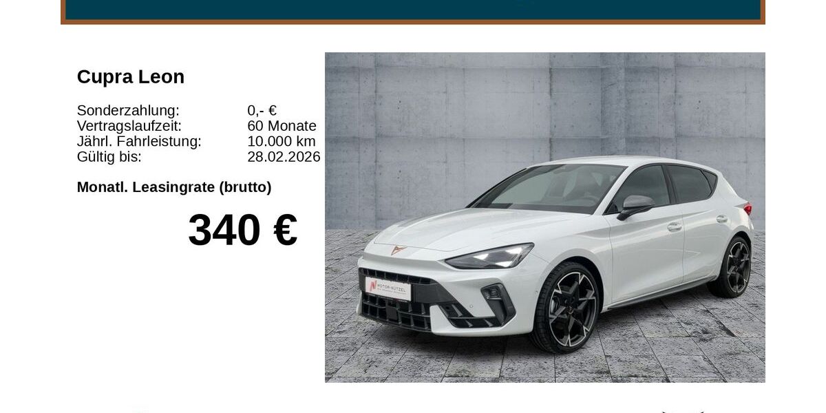 Cupra Leon 8.020 km 32.590 &euro; Bayreuth 95448