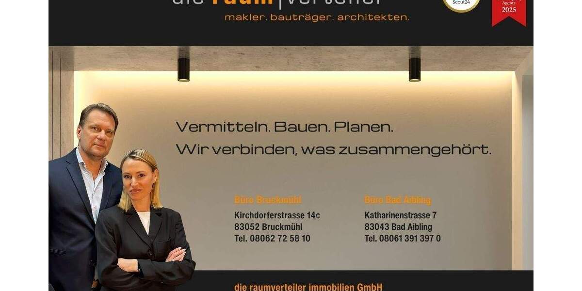 Etagenwohnung Bruckmühl - 2 Zimmer, 52 m&sup2;, 369.900&euro; | Angebot:25899511