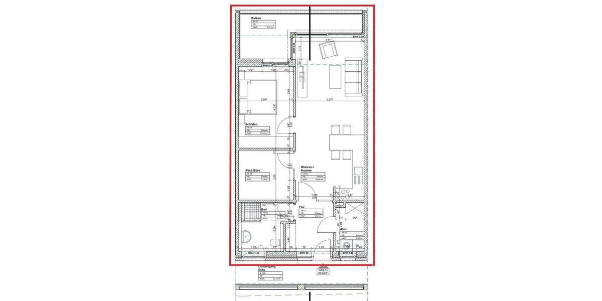 Etagenwohnung Lingen (Ems) Lingen - 2 Zimmer, 291.000&euro; | Angebot:24497314