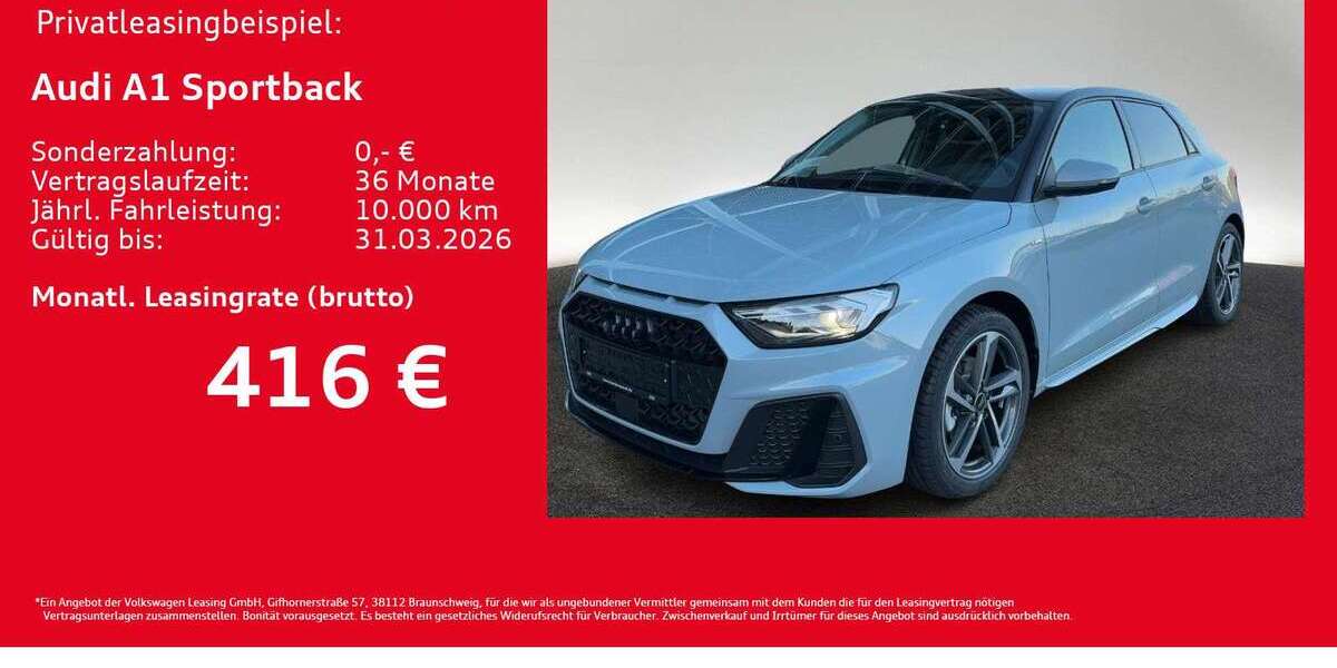 Audi A1 1.890 km 30.931 &euro; Hamburg 22419