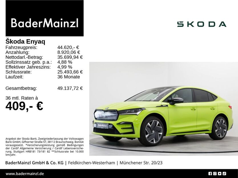 Skoda Enyaq 8.724 km 44.620 € Feldkirchen/Westerham 83620
