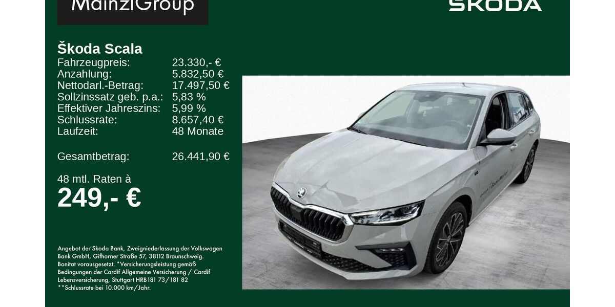 Skoda Scala 13.639 km 23.330 &euro; Feldkirchen/Westerham 83620