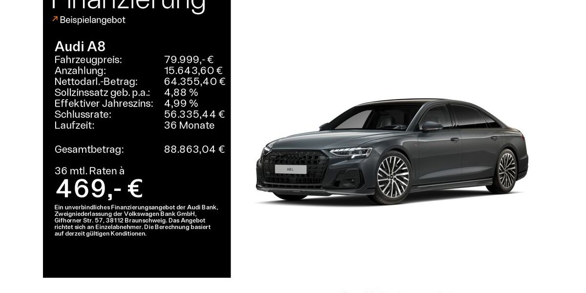 Audi A8 39.610 km 78.880 &euro; Haßfurt 97437