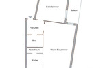 Lichtdurchflutete 2-ZKB City-Wohnung x großer Balkon - ideal für Singles und Paare