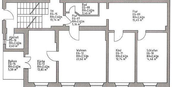 Erdgeschoßwohnung Bad Freienwalde (Oder) - 3 Zimmer, 90 m&sup2;, 685&euro; | Angebot:26004849