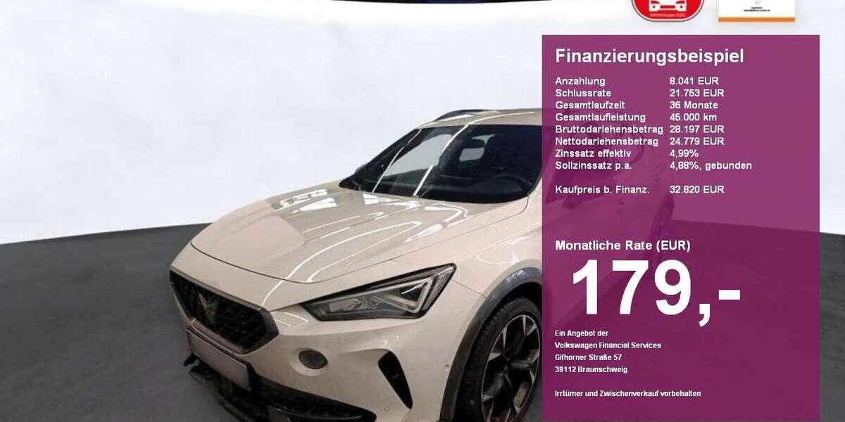 Cupra Formentor 21.800 km 32.820 &euro; Albbruck 79774