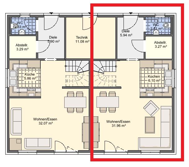 Doppelhaushälfte Kleve - 5 Zimmer, 170 m&sup2;, 1.900&euro; | Angebot:24365403