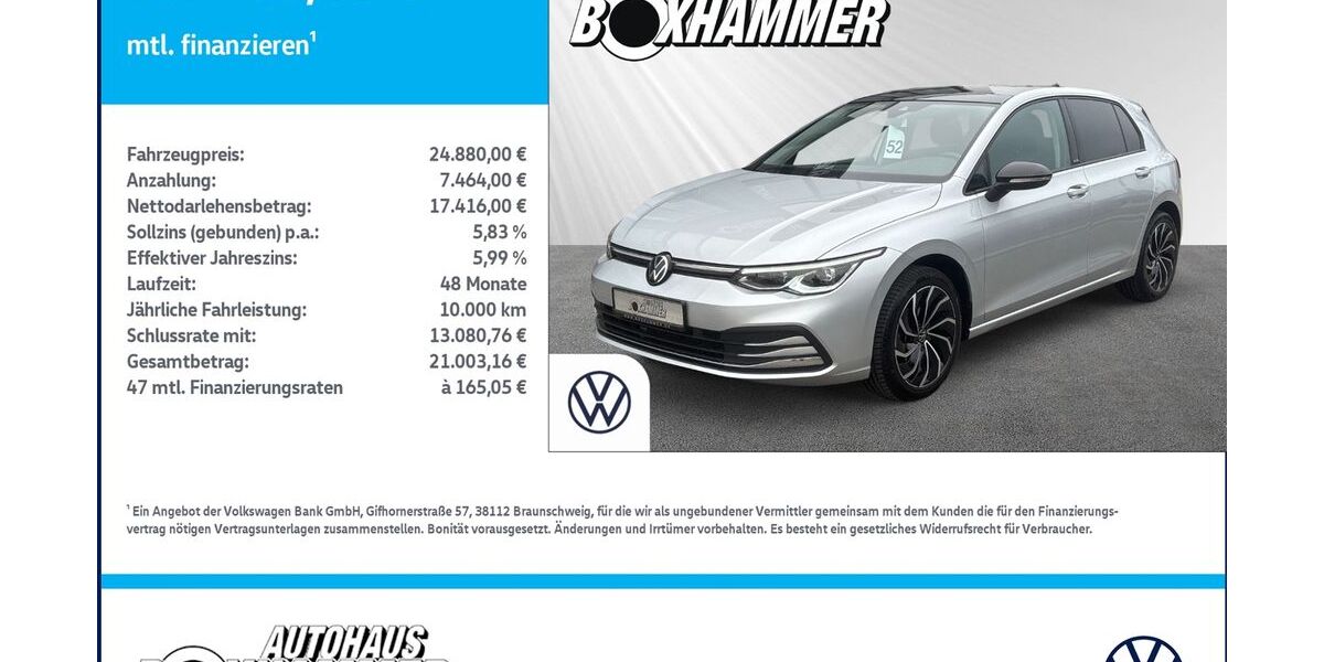 VW Golf 44.655 km 23.970 &euro; Bad Aibling 83043