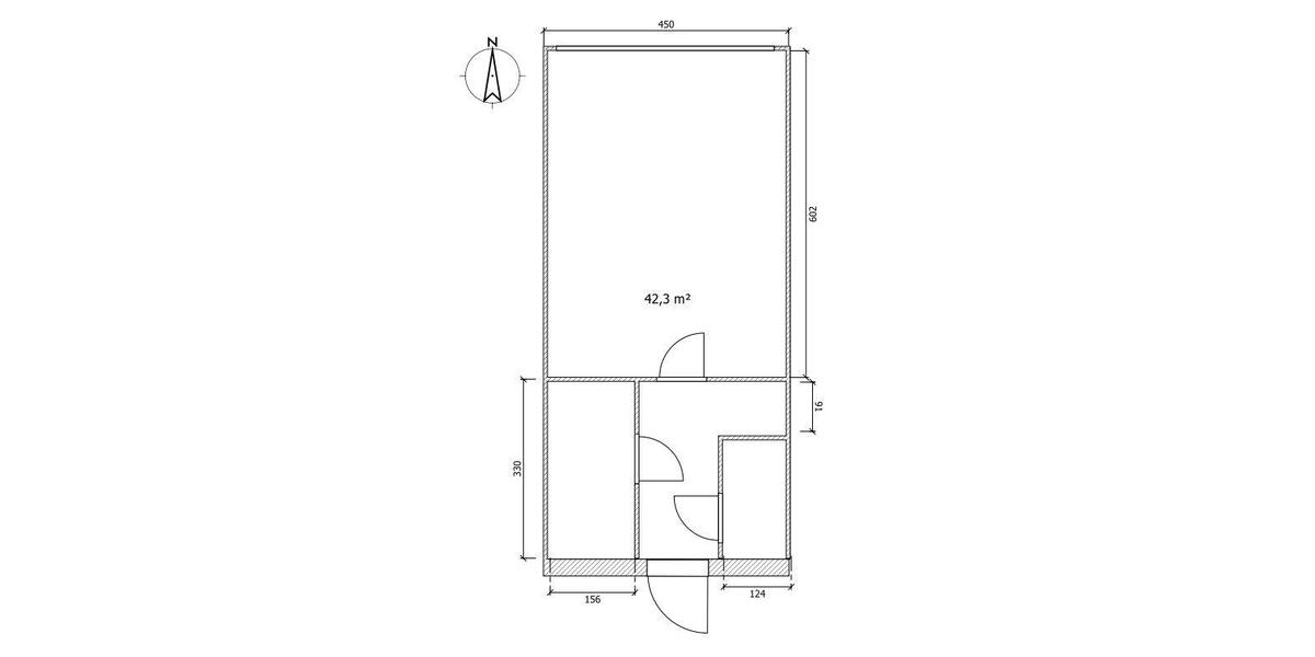 Etagenwohnung Trier - 1 Zimmer, 42 m&sup2;, 580&euro; | Angebot:26381924