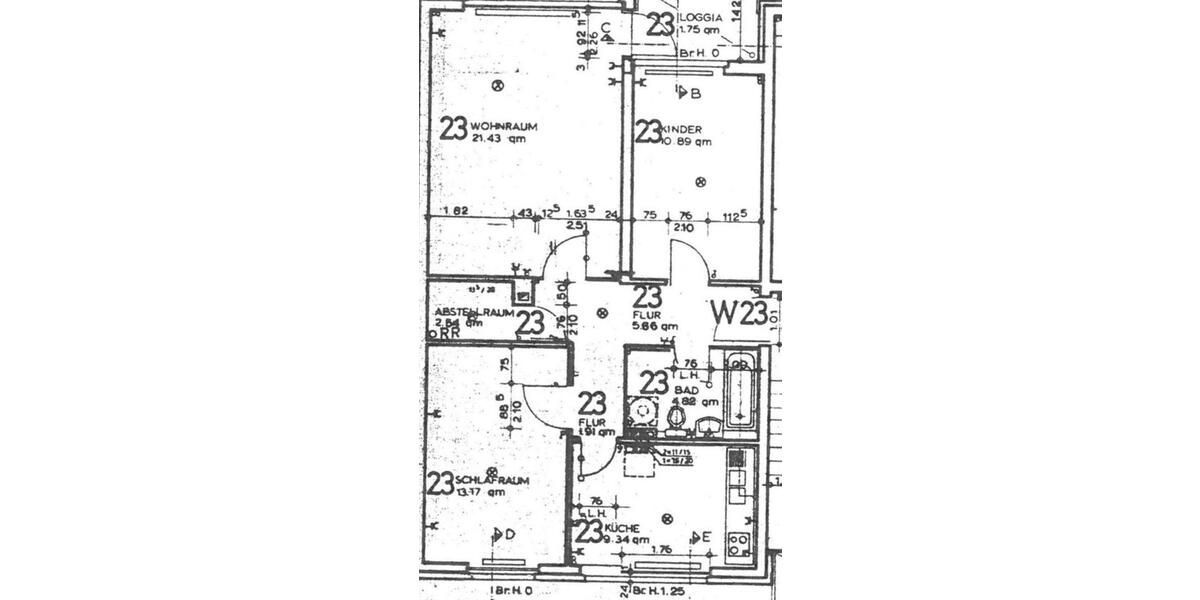 Etagenwohnung Bad Schwartau - 3 Zimmer, 71 m&sup2;, 1.035&euro; | Angebot:26136102