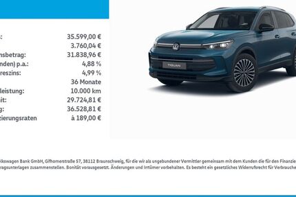 VW Tiguan 5.126 km 35.599 &euro; Nordhausen 99734