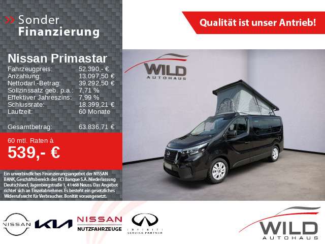Nissan Primastar 4.000 km 52.390 &euro; Bühl-Vimbuch 77815
