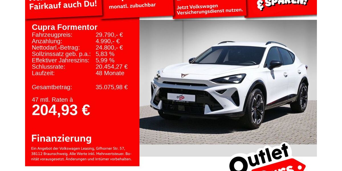 Cupra Formentor 17.148 km 29.492 &euro; Weinheim 69469