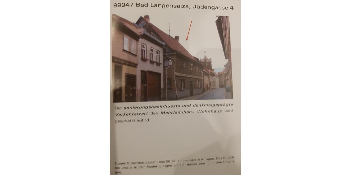 Mehrfamilienhaus, Wohnhaus Bad Langensalza - 85.000&euro; | Angebot:23333277