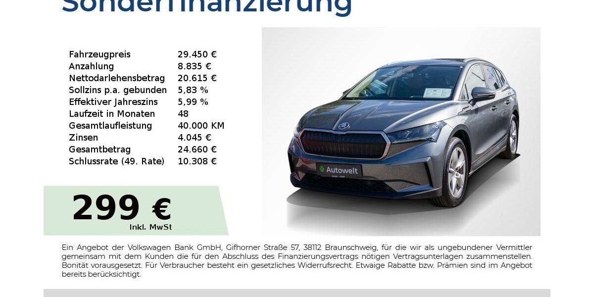 Skoda Enyaq 66.700 km 28.440 &euro; Nürnberg 90431