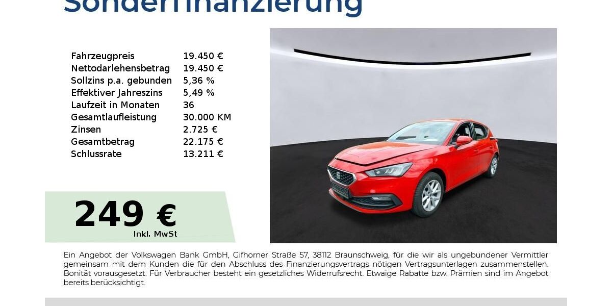 Seat Leon 36.150 km 18.950 &euro; Lauf an der Pegnitz 91207