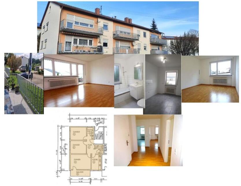 Helle 3-Zimmer-Wohnung mit Balkon - ideal als Kapitalanlage