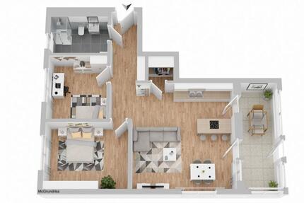 Wohnung Deggendorf - 3 Zimmer, 87 m&sup2;, 1.050&euro; | Angebot:26256089