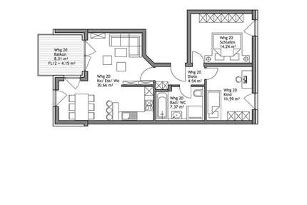 Wohnung zum Kaufen in Pfaffenhofen an der Ilm 429.000 € 72.55 m² 3 zimmer