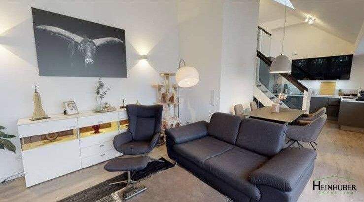 Moderne & edle Dachgeschosswohnung mit großem SÜD-Balkon (19m²) - 5 Gehminuten vom Feldmochinger See 2 zimmer