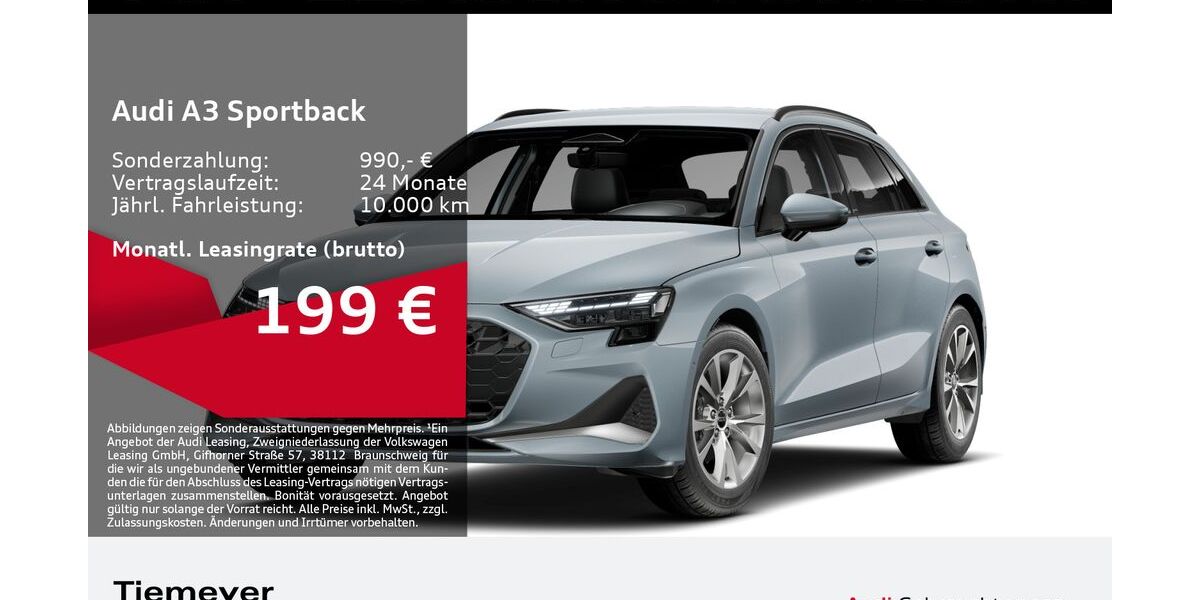 Audi A3 6.816 km 26.610 &euro; Bochum 44809