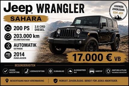 Jeep Wrangler 203.000 km 17.000 &euro; Heidelberg 69118
