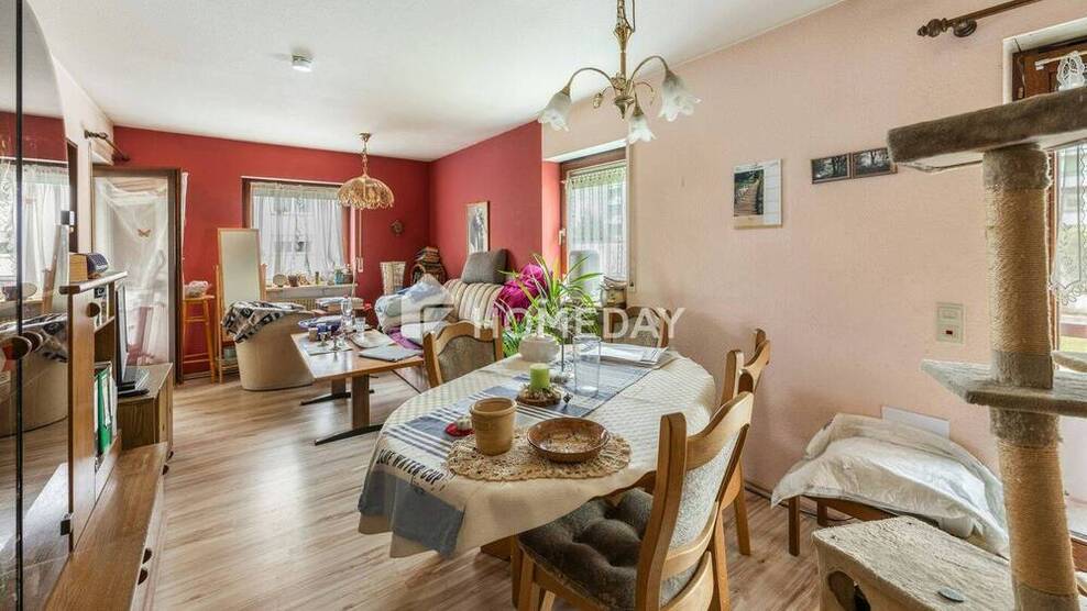 1,5-Zimmer-Wohnung mit Balkon und Loggia - ca. 39 m² im Hochparterre