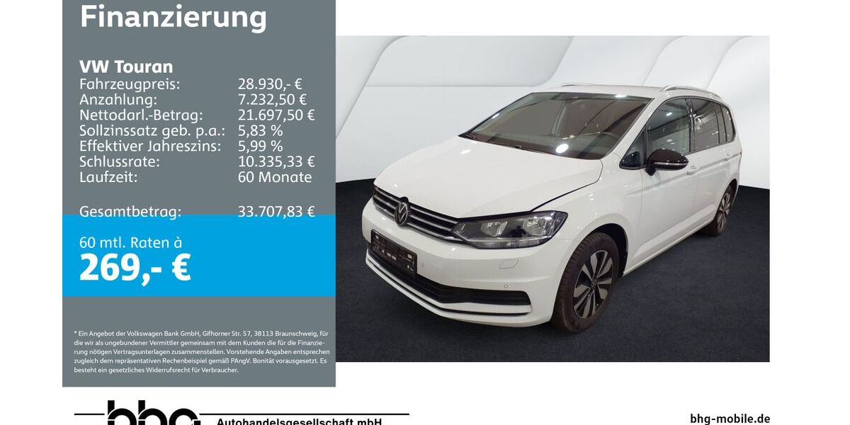 VW Touran 25.303 km 28.930 &euro; Bühl 77815