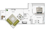 Etagenwohnung Geisenhausen - 2 Zimmer, 59 m&sup2;, 259.000&euro; | Angebot:26092233