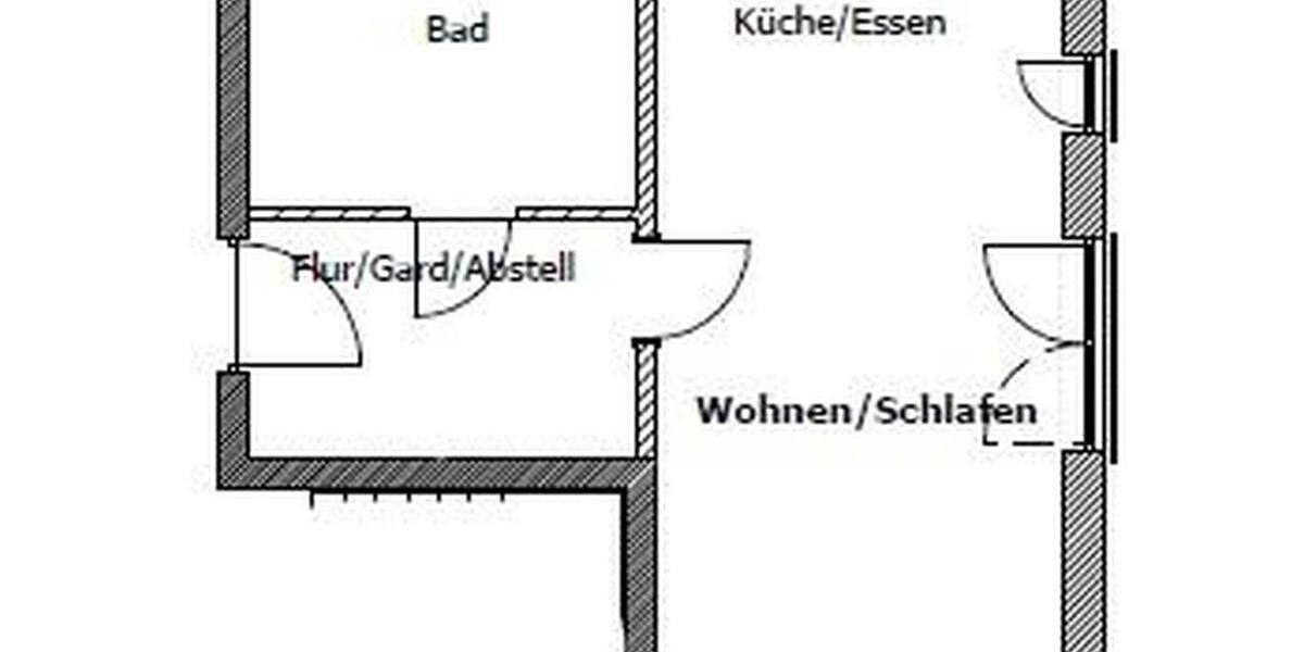 Etagenwohnung Grafing bei München - 1 Zimmer, 33 m&sup2;, 700&euro; | Angebot:25882993