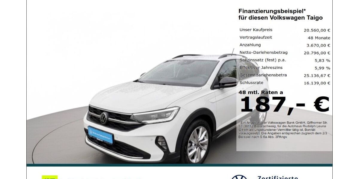 VW Taigo 7.150 km 19.950 &euro; Leuna 06237