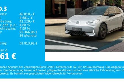 VW ID.3 17.302 km 43.810 &euro; Gersthofen 86368