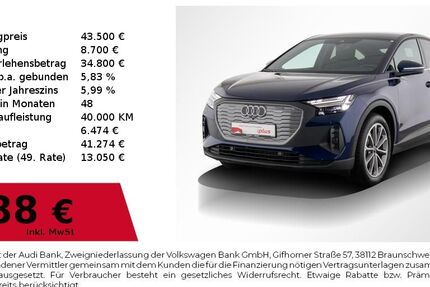 Audi Q4 e-tron 6.837 km 43.500 € Nürnberg 90441