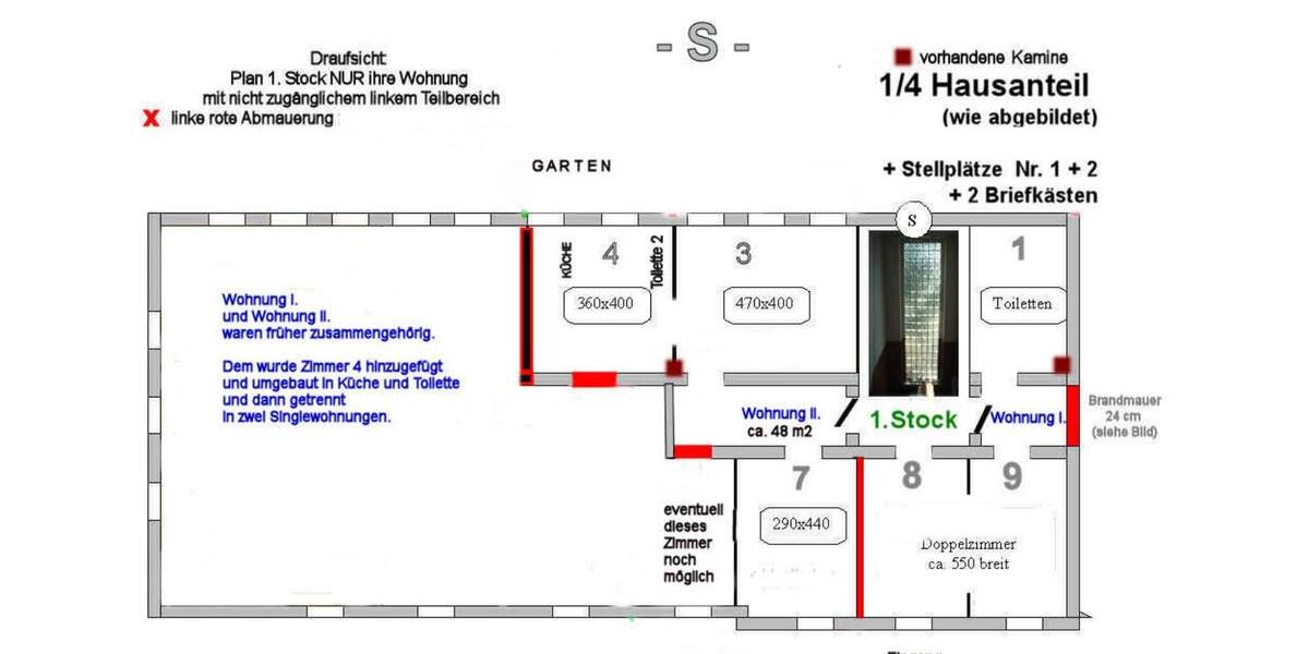 Etagenwohnung Kaltennordheim - 2 Zimmer, 48 m&sup2;, 250&euro; | Angebot:25882260