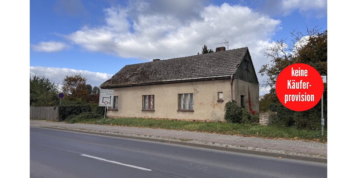 HORN IMMOBILIEN ++ großes Grundstück in Löcknitz mit abrissreifem Haus 2 zimmer