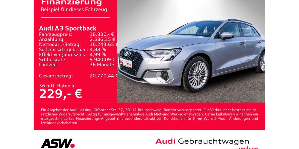 Audi A3 60.600 km 18.830 &euro; Heilbronn 74074