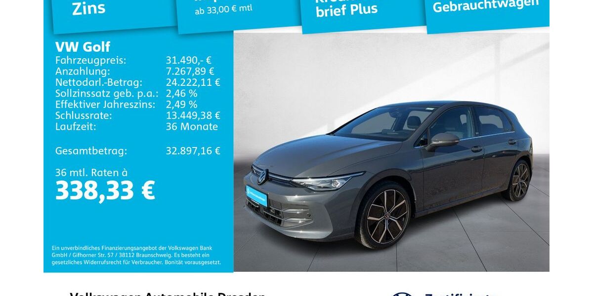 VW Golf 19.018 km 30.790 &euro; Dresden 01169