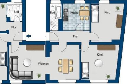 Wohnung Magdeburg Diesdorf - 5 Zimmer, 111 m&sup2;, 780&euro; | Angebot:26286187