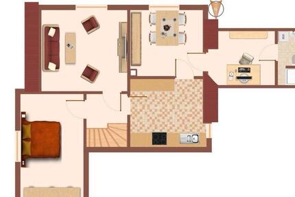 3 Zimmer Küche+Bad zimmer