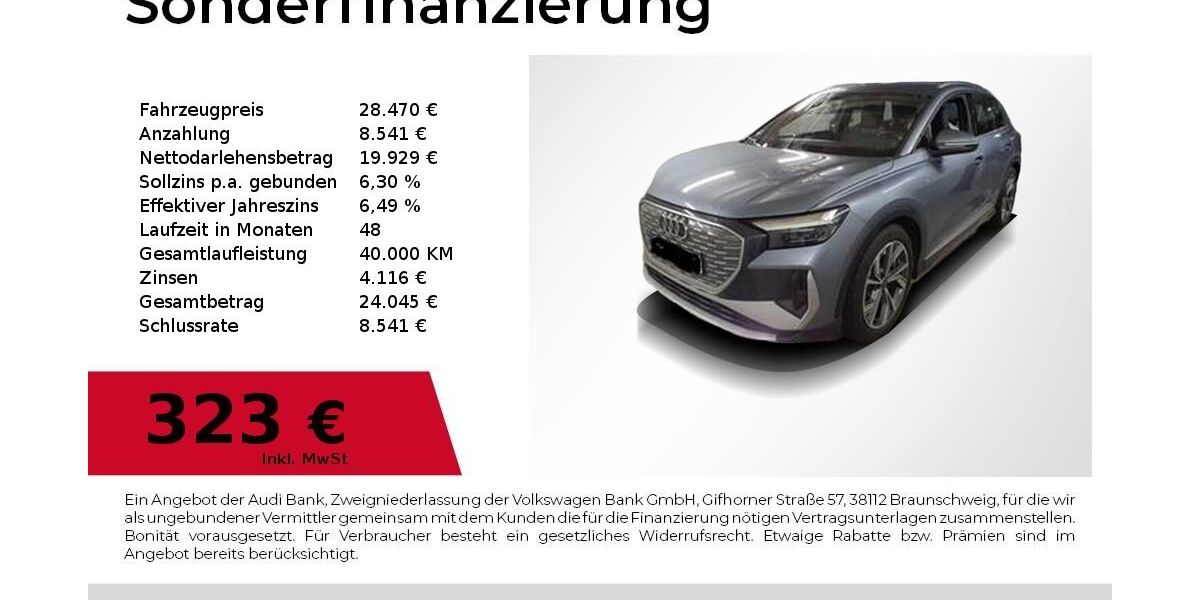 Audi Q4 e-tron 80.950 km 28.470 &euro; Nürnberg 90411