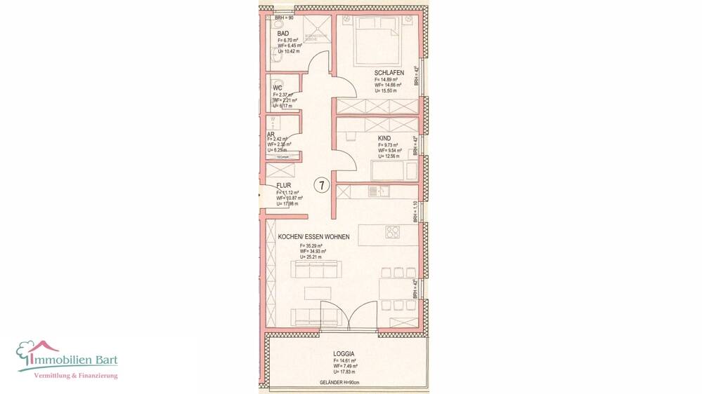 Etagenwohnung Zerf - 3 Zimmer, 88 m&sup2;, 345.150&euro; | Angebot:25668969