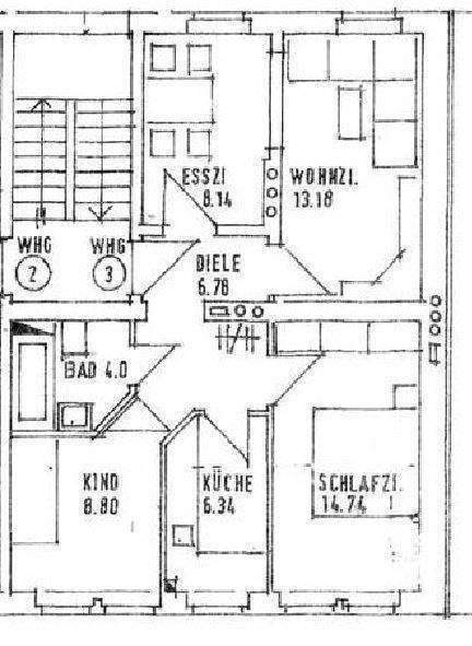 Etagenwohnung Hof Innenstadt - 4 Zimmer, 65 m&sup2;, 370&euro; | Angebot:26392113