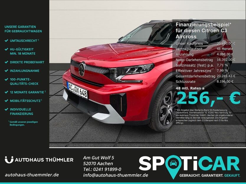 Citroen C3 Aircross 9.500 km 19.790 € Aachen 52070