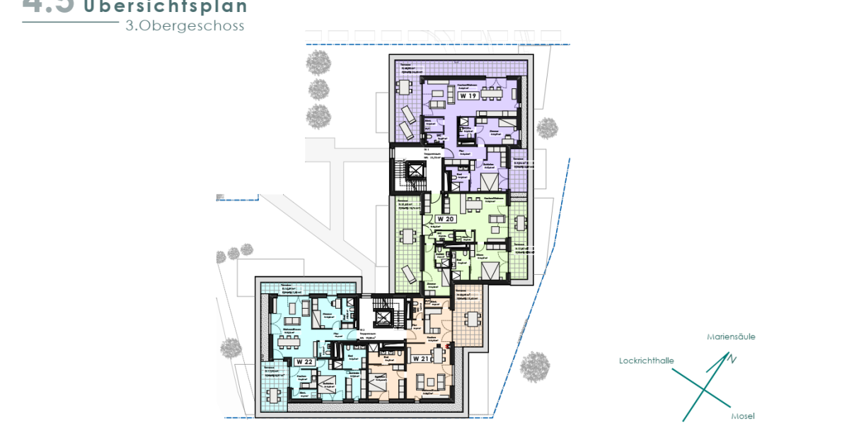 Helle Penthousewohnung im KFW 40 Energiesparhaus Trier mit Top Verkehranbindung Luxemburg - Einfamilienhaus Trier Feyen-Weismark | Angebot:26373128
