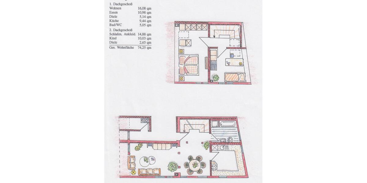 Dachgeschoßwohnung Brackenheim - 3 Zimmer, 73 m&sup2;, 180.000&euro; | Angebot:27261723