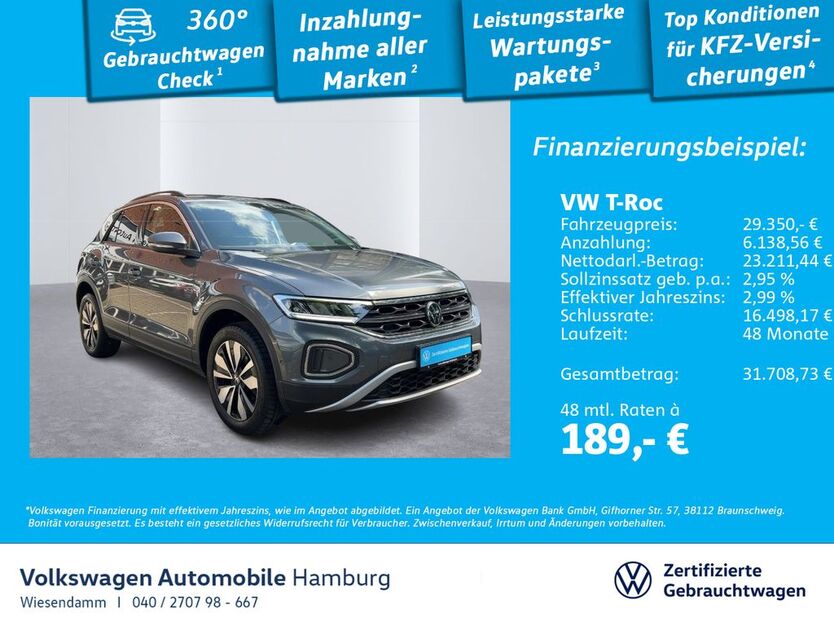 VW T-Roc 15.147 km 29.350 € Hamburg 22303