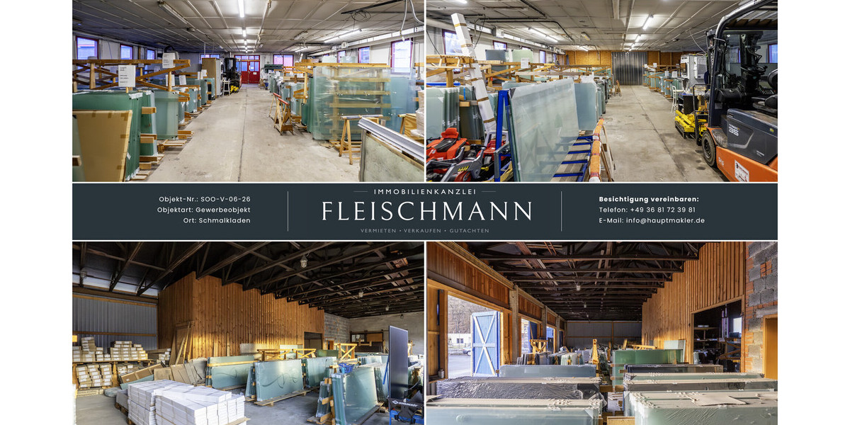 Gewerbeimmobilie mit PV-Potenzial – Hallenflächen, Infrastruktur & Energierendite - Gewerbeobjekt Schmalkalden | Angebot:25747161